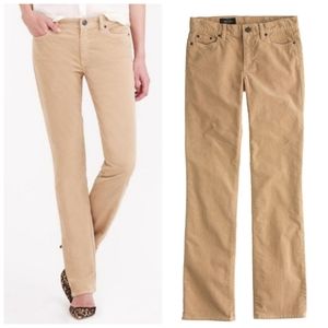 Nwt J. Crew Bootcut Corduroy Pants Tan 28P
